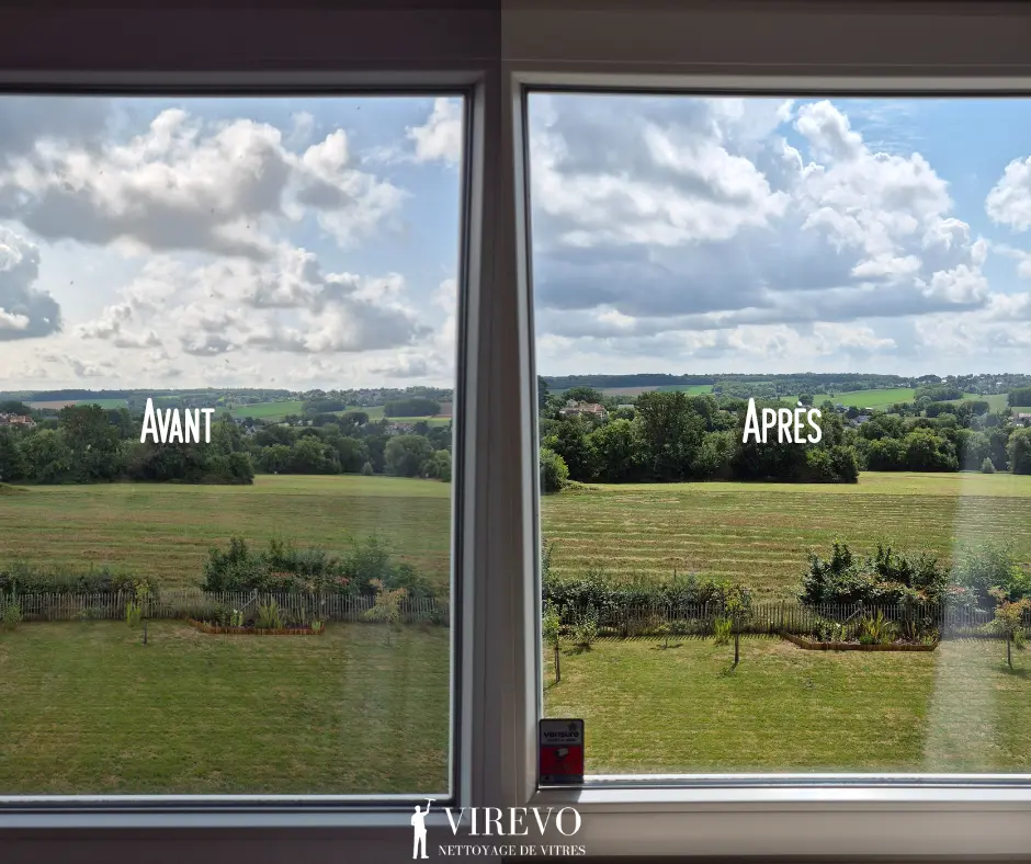 Vitres avant / après