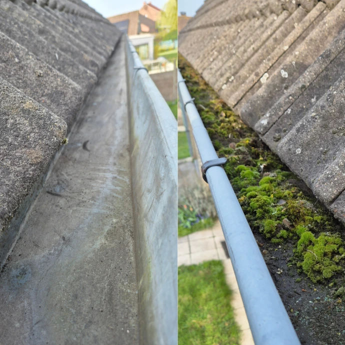 Gouttières avant / après